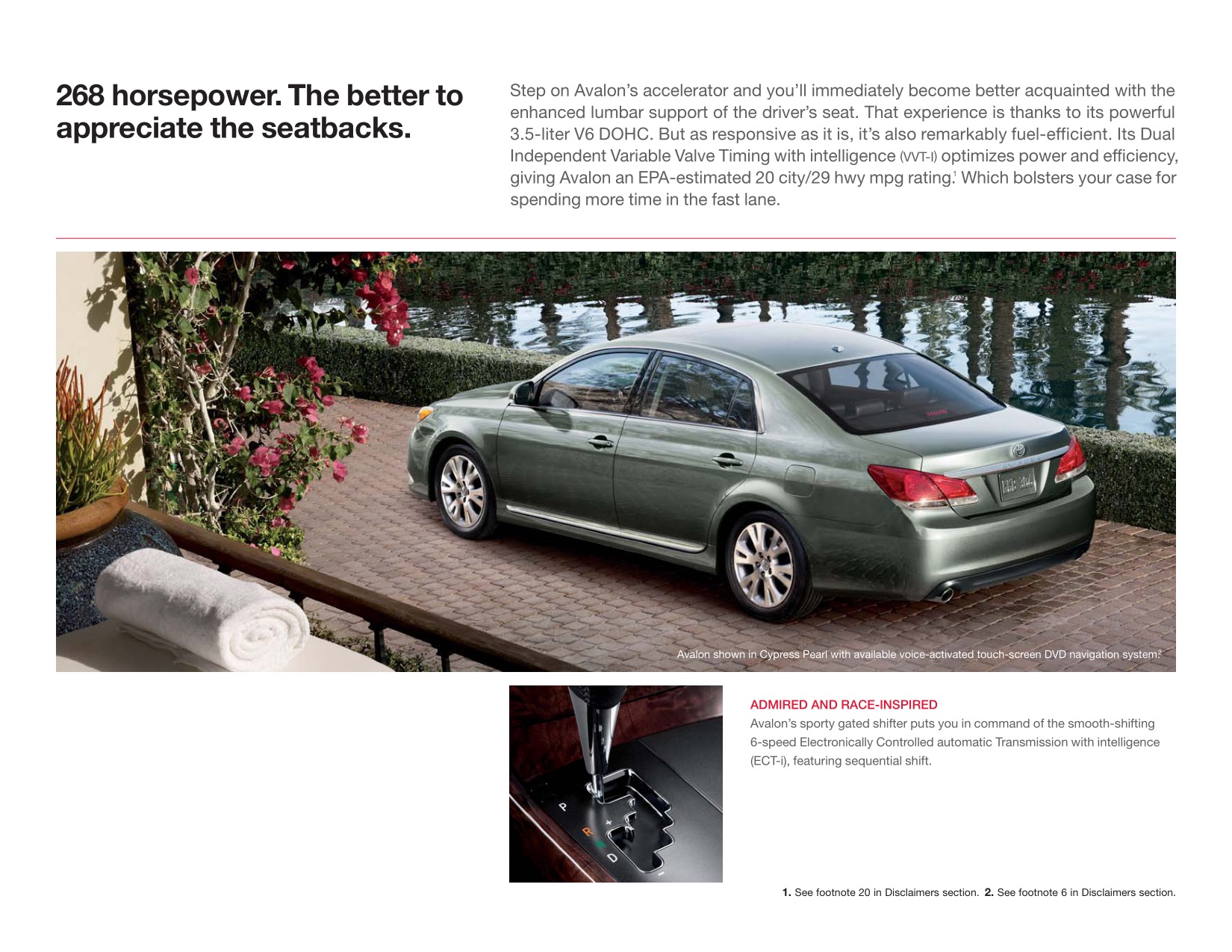 2012 Toyota Avalon Brochure Page 16